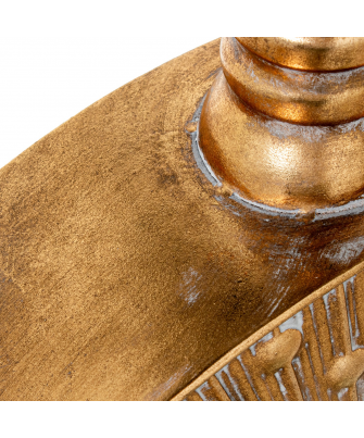 Jarrón Metal Dorado 40x14x64cm