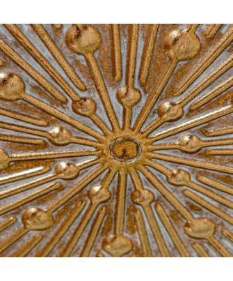 Jarrón Metal Dorado 40x14x64cm