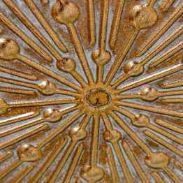 Jarrón Metal Dorado 40x14x64cm