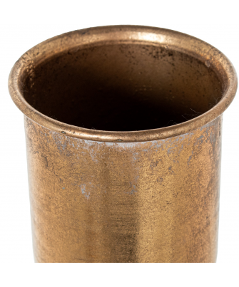 Jarrón Metal Dorado 40x14x64cm