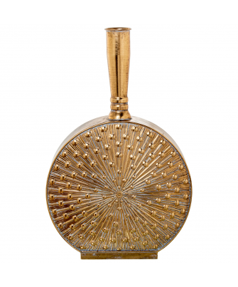 Jarrón Metal Dorado 40x14x64cm