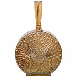 Jarrón Metal Dorado 40x14x64cm