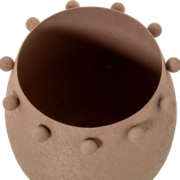 Portavelas Metal Acabado Mate Rosa Ø16x16cm