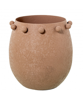 Portavelas Metal Acabado Mate Rosa Ø16x16cm