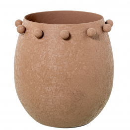 Portavelas Metal Acabado Mate Rosa Ø16x16cm