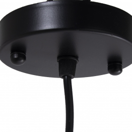 Lampara Techo Bambu Natural, 1xe27, Max.60w No Incluido 50x50x45cm, Cable Negro:165cm