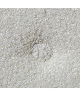 Puf Plegable Blanco Felpa C/ Almacenaje