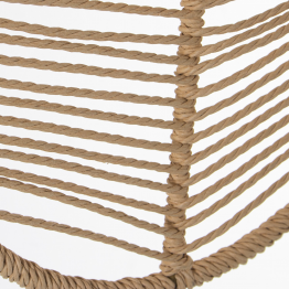 Lampara Techo Bambu Natural, 1xe27, Max.60w No Incluido 50x50x45cm, Cable Negro:165cm