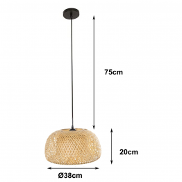 Lámpara Techo Bambú