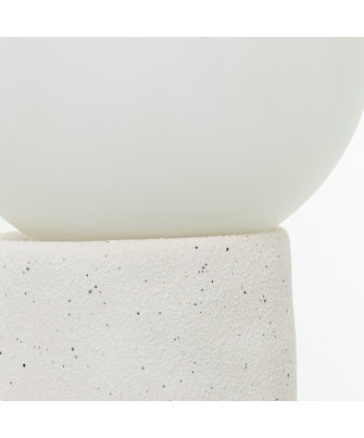 Lampara Sobremesa Ceramica Blanca 1xg9 No Incluida 22,5x11,5x45cm