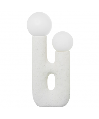 Lampara Sobremesa Ceramica Blanca 1xg9 No Incluida 22,5x11,5x45cm