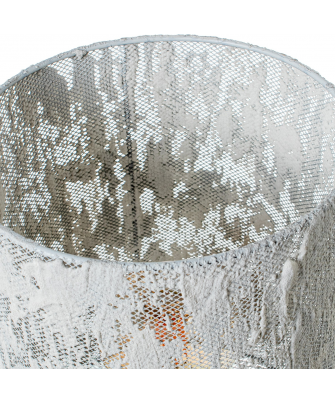 Lámpara Pie Metal Blanca 1xe27 Max.40w, Interruptor De Pie Ø23x151cm Cable Negro:170cm