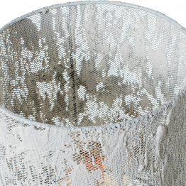 Lámpara Pie Metal Blanca 1xe27 Max.40w, Interruptor De Pie Ø23x151cm Cable Negro:170cm