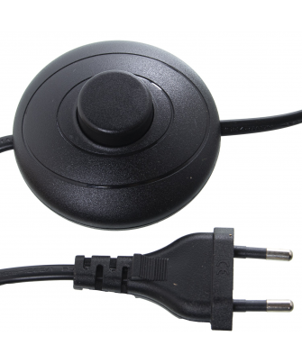 Lámpara Pie Metal Blanca 1xe27 Max.40w, Interruptor De Pie Ø23x151cm Cable Negro:170cm