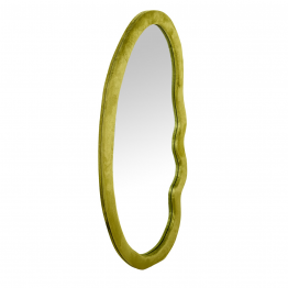 Espejo De Pared Madera Dm Terciopelo Verde 50x3,5x100cm