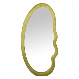 Espejo De Pared Madera Dm Terciopelo Verde 50x3,5x100cm