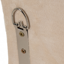 Espejo De Pared Madera Dm Terciopelo Beige 68x4x90cm