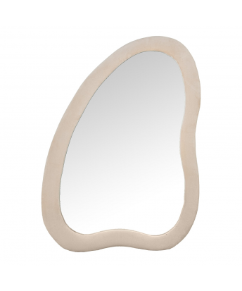 Espejo De Pared Madera Dm Terciopelo Beige 68x4x90cm