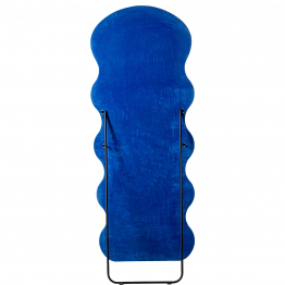 Espejo De Pie Madera Dm Terciopelo Azul 60x4x160cm