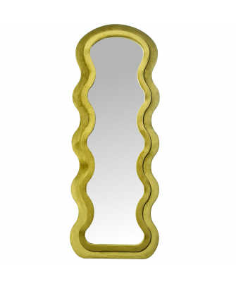 Espejo De Pie Madera Dm Terciopelo Verde 60x4x160cm