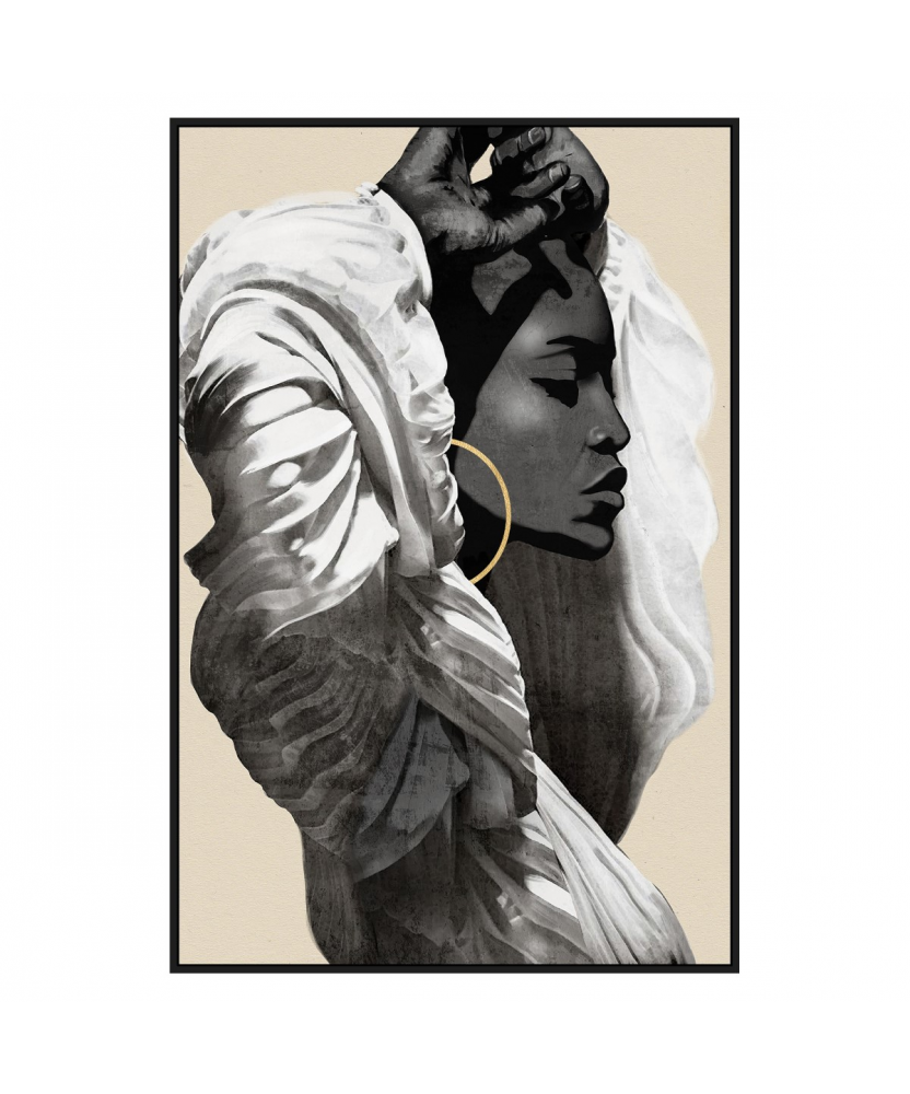 Cuadro Africana Manos en la Cabeza