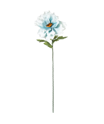 Flor Blanca/azul Poliéster 88cm