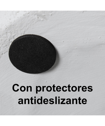 copia de Mesa Auxiliar Fibra De Vidrio blanco Brillo 35x35x46cm