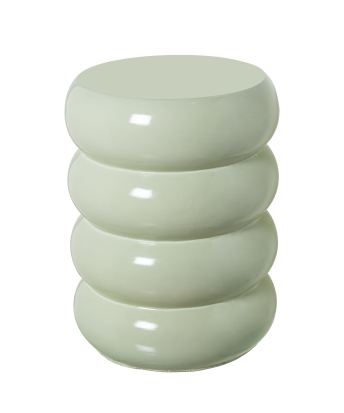 copia de Mesa Auxiliar Fibra De Vidrio blanco Brillo 35x35x46cm