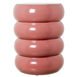 copia de copia de Mesa Auxiliar Fibra De Vidrio burdeos Brillo 35x35x46cm