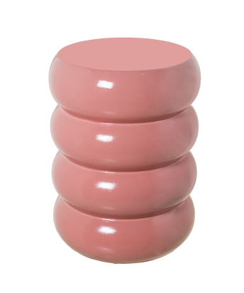 copia de copia de Mesa Auxiliar Fibra De Vidrio burdeos Brillo 35x35x46cm