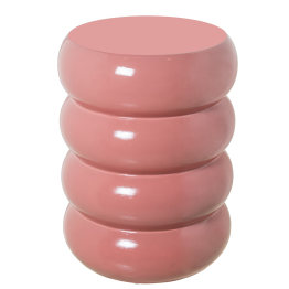 copia de copia de Mesa Auxiliar Fibra De Vidrio burdeos Brillo 35x35x46cm