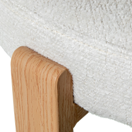 Silla Tela Beige Patas Metal Imitación Madera 50x56x77cm Alt. Asiento:48cm