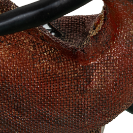 Figura Resina Africana Sentada 18x10x26cm