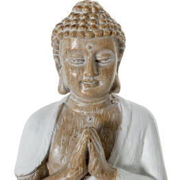 Figura Resina Budas C/palmatorias 22x8x11cm