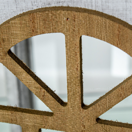 Set 2 Faroles Madera Blanca 20x16x36+14x10x23cm