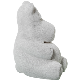 Figura Hipopótamo Cerámica Gris Arena 17x16x23cm