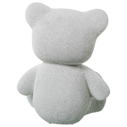 Figura Oso Cerámica Gris Arena 20x20x23cm