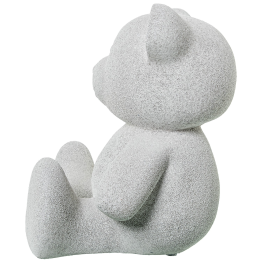 Figura Oso Cerámica Gris Arena 20x20x23cm