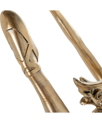 Figura Resina Bailarina Dorada 19x9x45cm