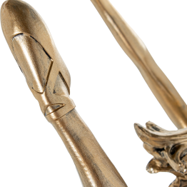 Figura Resina Bailarina Dorada 19x9x45cm