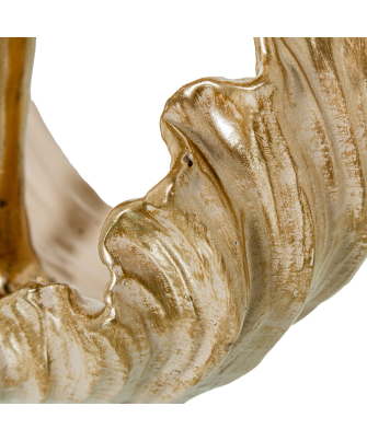 Figura Resina Bailarina Dorada 23x8x38cm