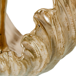 Figura Resina Bailarina Dorada 23x8x38cm