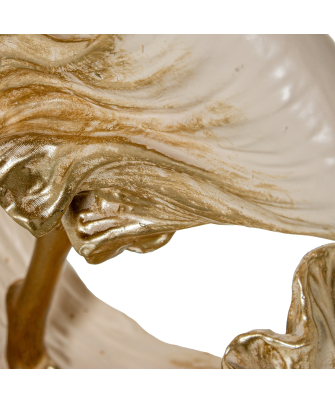 Figura Resina Bailarina Dorada 23x8x38cm