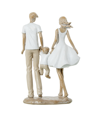 Figura Resina Familia 14x7x25cm
