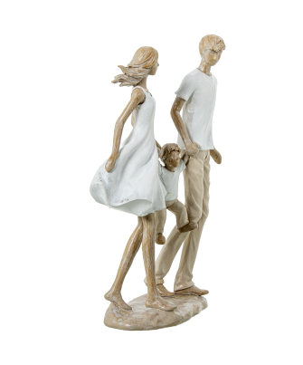 Figura Resina Familia 14x7x25cm