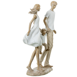 Figura Resina Familia 14x7x25cm