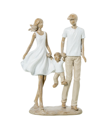 Figura Resina Familia 14x7x25cm