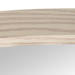 Espejo Pared Redondo Metal Borde Color Madera Ø80x2,5cm