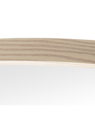 Espejo Pared Redondo Metal Borde Color Madera Ø80x2,5cm