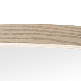 Espejo Pared Redondo Metal Borde Color Madera Ø80x2,5cm